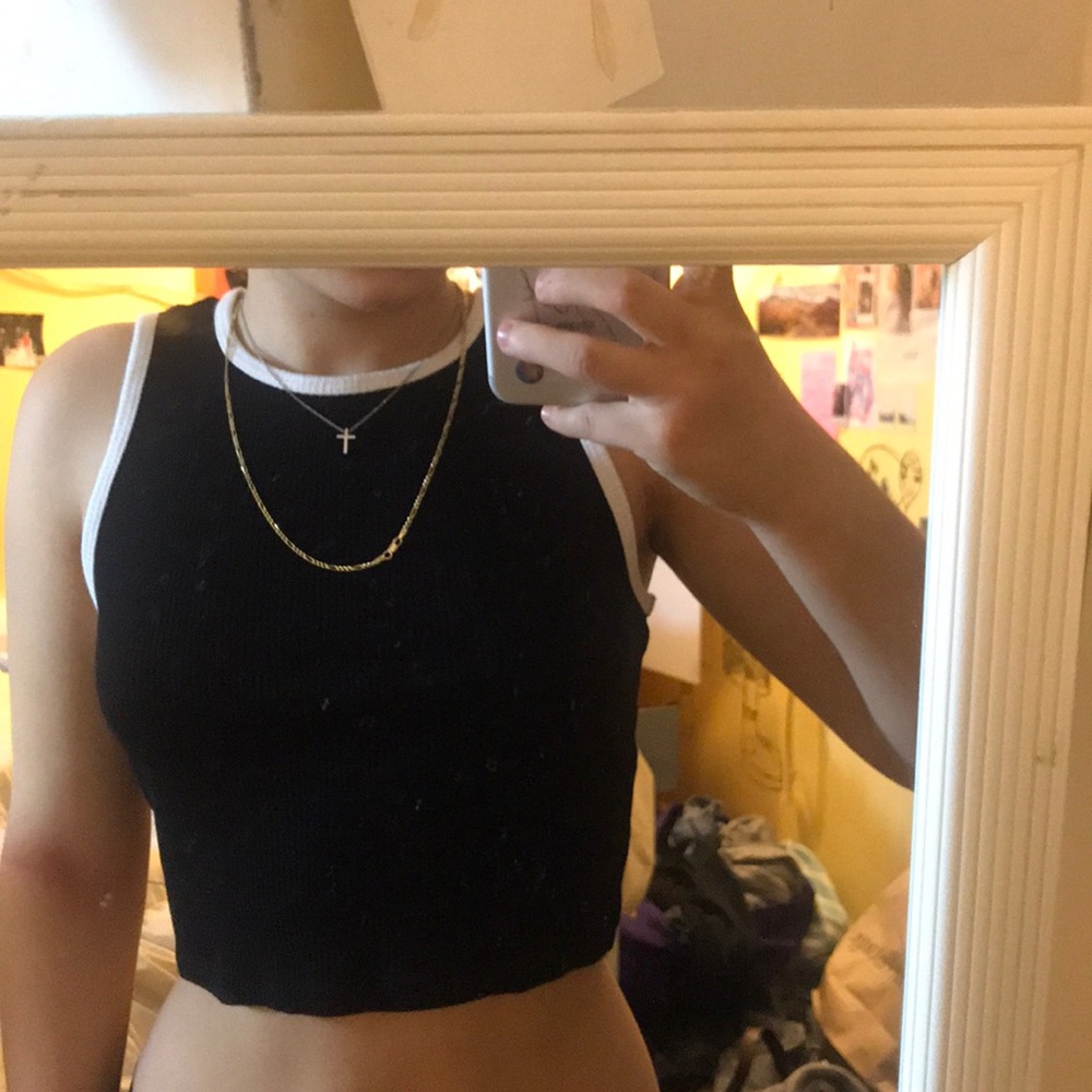 Black tank top
